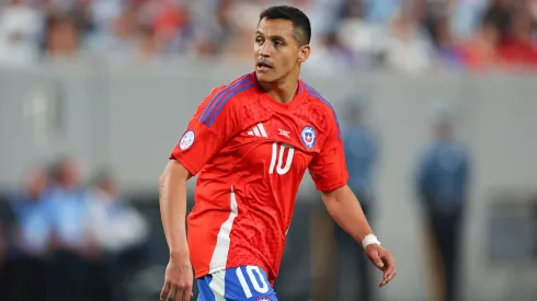 Alexis Sánchez en el partido de Chile vs Argentina, por la segunda fecha de la Copa América 2024.