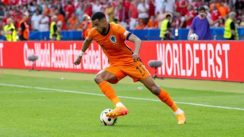 Cody Gakpo en el partido entre Países Bajos y Austria.