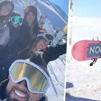 Arturo Vidal recarga energías para los partidos de Colo Colo con un paseo a la nieve