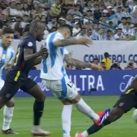 Sigue el robo: brutal patada de Cuti Romero a Moisés Caicedo pasa desapercibida y otra vez ayudan a Argentina