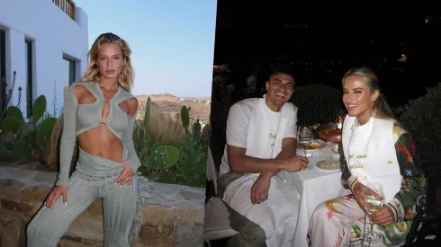 Thomas Galdames junto a su nueva novia