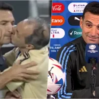 Lionel Scaloni responde por el inesperado beso en la Copa América: \'No fue consentido, eh\'