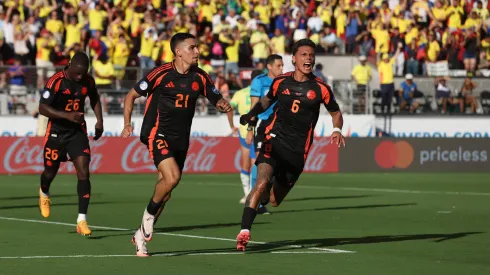 Daniel Muñoz festeja el gol en el partido ante Brasil, en la última jornada de la fase de grupos de la Copa América 2024.