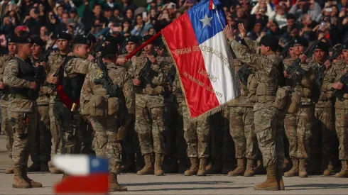 Santiago 9 de julio 2024.<br />
Se desarrolla el acto principal de juramento a la bandera en el Templo Votivo de Maipu.
Dragomir Yankovic/Aton Chile