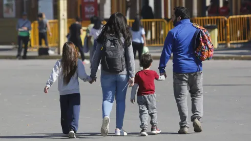 Familias en feriado.