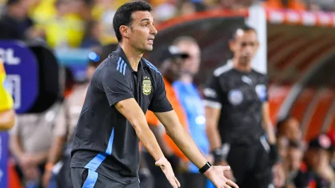Lionel Scaloni en la final de la Copa América.