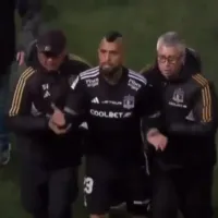 Lo sacaron con guardias: Arturo Vidal desata invasión masiva de hinchas en Estadio Chinquihue