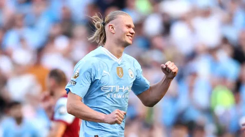 Erling Haaland en el partido entre Manchester City y West Ham en la Premier League 2023/24.