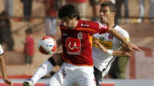 Frente a Colo Colo en su primer ciclo como granate.