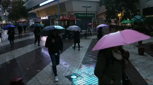 Lluvia en Santiago
