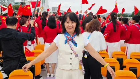 Tania Zeng disfrutó al máximo la ceremonia inaugural de París 2024.