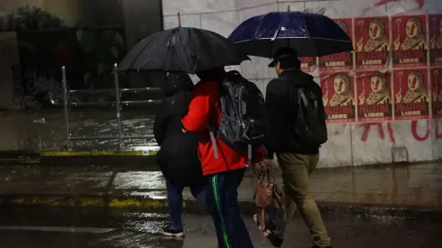 Lluvia en Santiago
