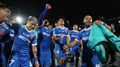 La U celebrando tras su victoria ante Copiapó.