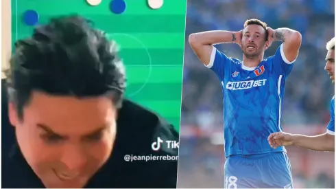 Bonvallet no aguantó la jugada del jugador de la U en el Superclásico.