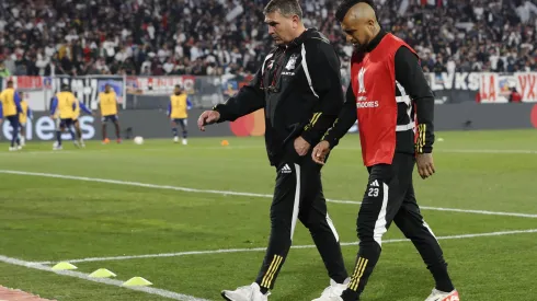 Arturo Vidal no pudo ir ni a la banca tras la lesión que sufrió. Un nuevo desgarro.