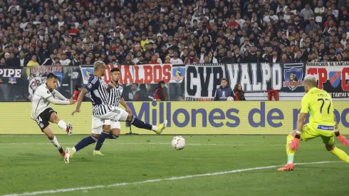 El momento del gol de Vicente Pizarro a Junior.