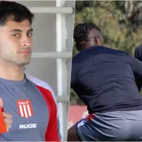 La alegría de Javier Altamirano: \'Estoy muy feliz de volver a entrenar con mis compañeros\'