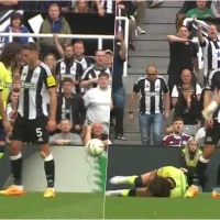 Debut a la chilena: Ben Brereton provoca pelea y hace expulsar a defensa del Newcastle
