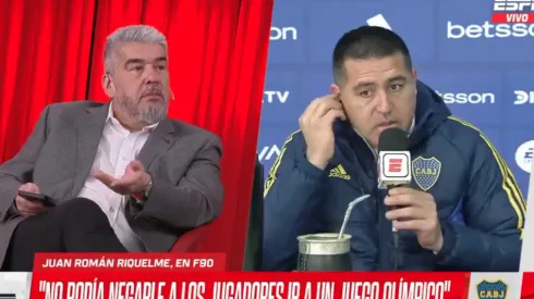 Riquelme no aguantó las críticas y se fue de la entrevista de ESPN