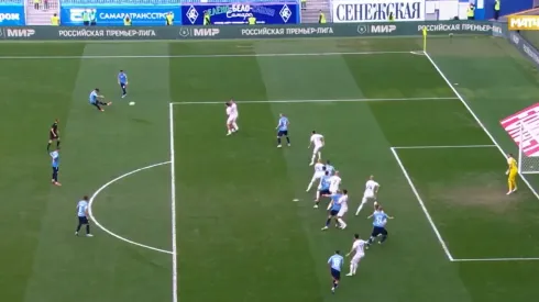 Thomas Galdames brilló marcando dos goles en el triunfo del Krylia Sovetov.