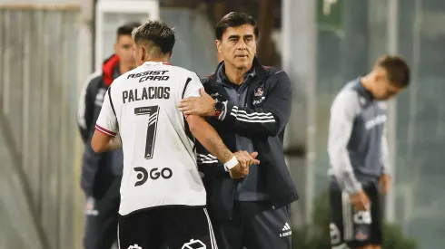 Gustavo Quinteros y Carlos Palacios en Colo Colo.