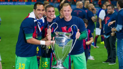 Claudio Bravo fue campeón de la Champions League.