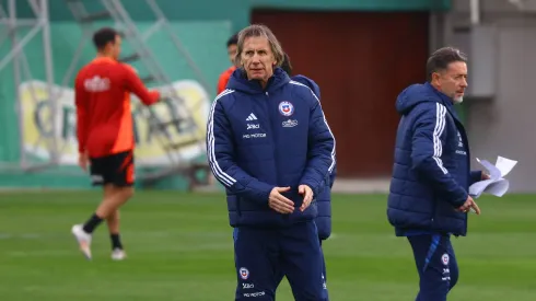 Ricardo Gareca prepara el partido ante Argentina.