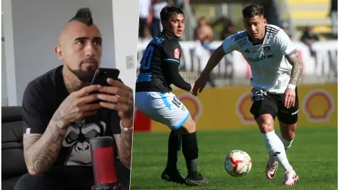 Vidal tuvo una transmisión en vivo del encuentro de Colo Colo vs Magallanes.