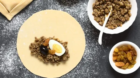 Empanada de pino chilena.