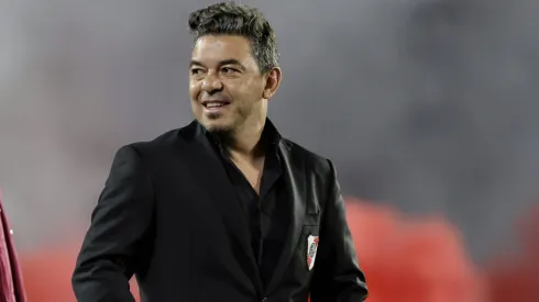 Gallardo fue captado pidiéndole más actitud a sus jugadores