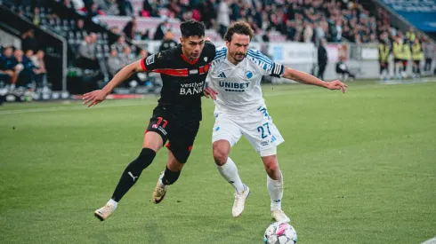 Darío Osorio nuevamente fue figura en el Midtjylland.