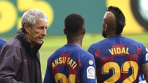 Setién dirigió a Vidal en el Barcelona y Brereton en el Villarreal