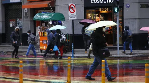 Lluvia en Santiago