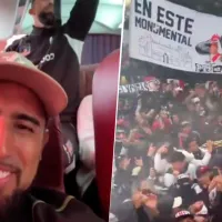 Arturo Vidal alucina con la caravana alba al aeropuerto: “Esto es Colo Colo\'