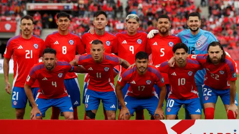 Los jugadores de Chile posan en la previa del partido ante Bolivia, en las Eliminatorias Sudamericanas 2026.