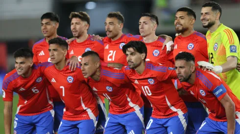 Los jugadores de Chile en el partido contra Argentina, en la fecha 7 de las Eliminatorias Sudamericanas 2026.