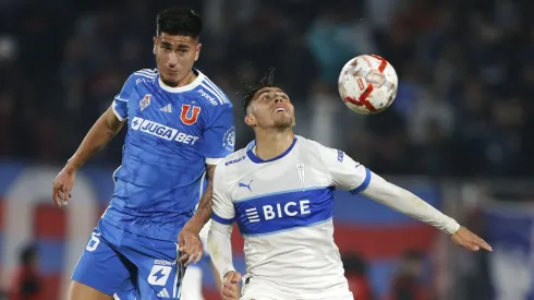Matías Sepúlveda ante Pinares en el Clásico Universitario de la primera rueda.