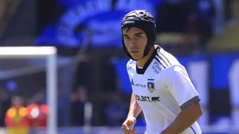 Vicente Pizarro jugó con un casco ante Huachipato