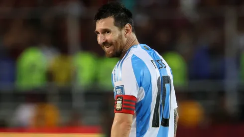 Lionel Messi en el partido entre Argentina y Venezuela, en la fecha 9 de las Eliminatorias Sudamericanas 2026.