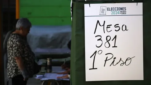 Mesa de votación. Elecciones octubre 2024.