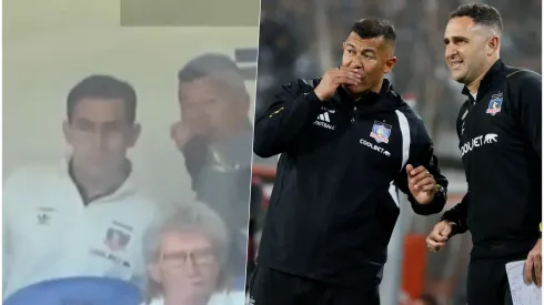 El video se ve Almirón conversando con un colaborador.