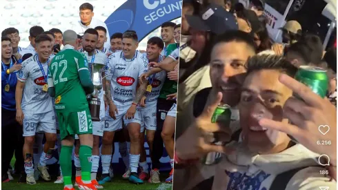 Matías Rodríguez se acordó de U de Chile en la celebración de Melipilla.