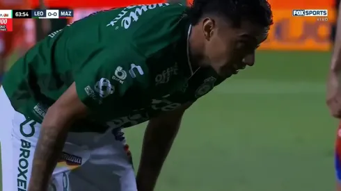 Luciano Cabral tuvo una chance muy clara de anotar.