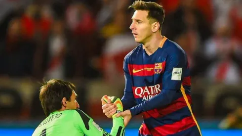Lindo gesto de Messi con portero argentino.