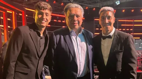 Iván Román compartió con Elías Figueroa y su compañero Cristián Suárez