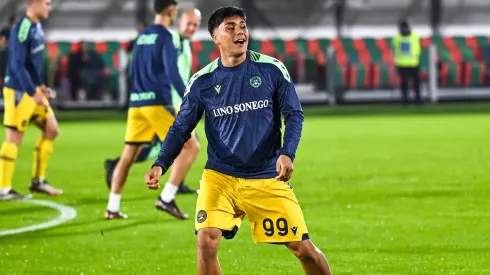 Damián Pizarro celebra una importante noticia en Udinese.