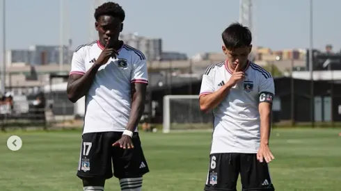 Manley Clerveaux celebrando en el Monumental.