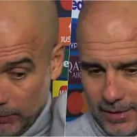 Video: Pep Guardiola aparece todo rasguñado tras papelón del Manchester City en Champions