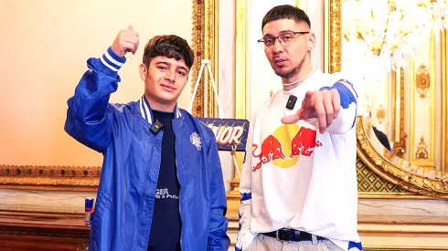 El Menor junto a Felipe Kaponi en Batallón