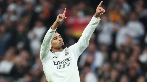 Jude Bellingham festeja su gol contra Getafe en la fecha 18 de LaLiga 2024/25.